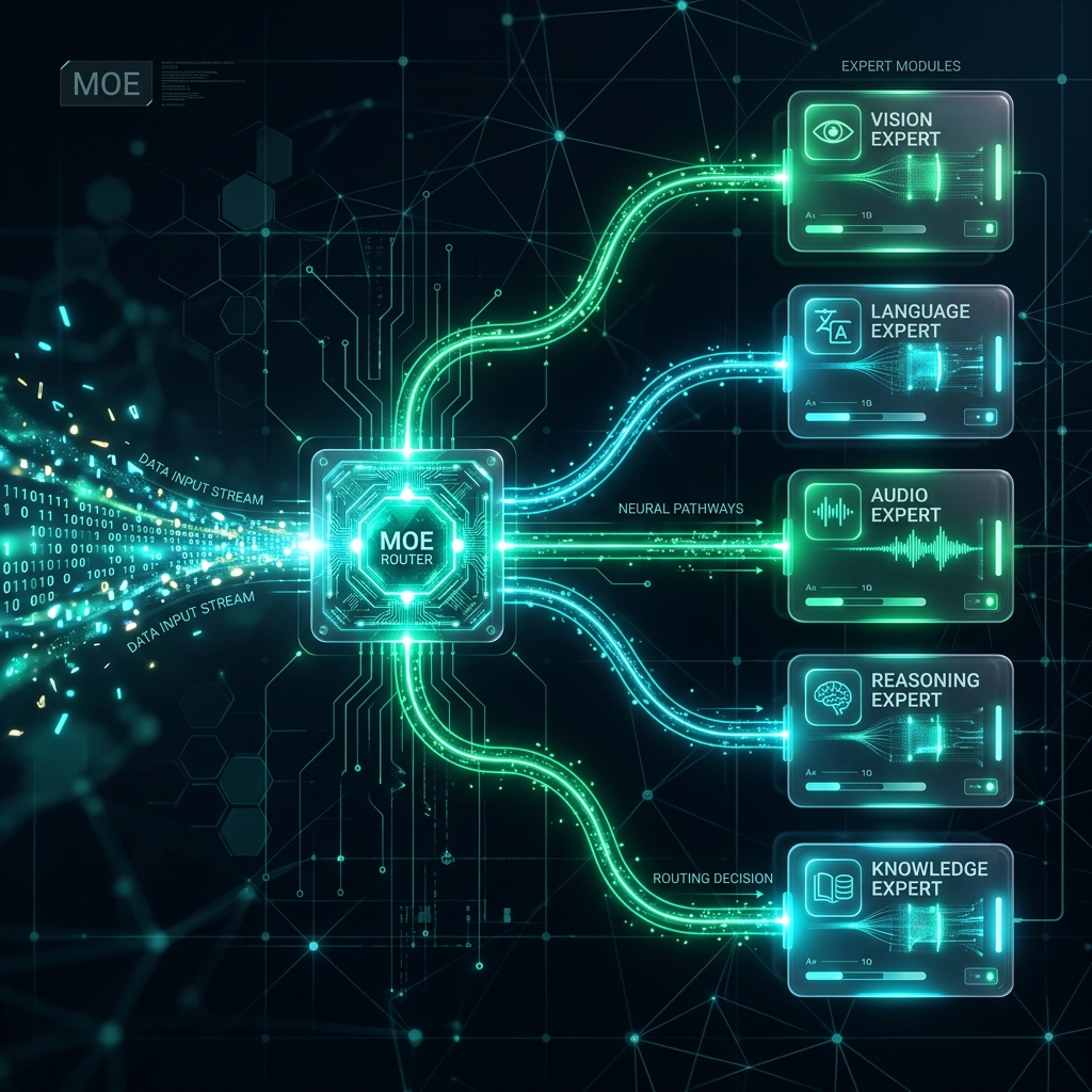 Mixture of Experts Routing Graph